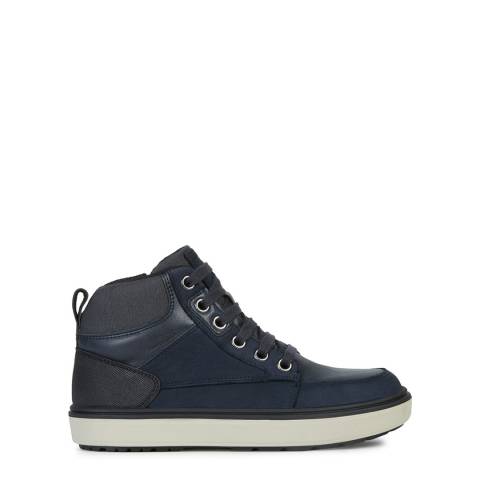 Geox Navy High Top Trainers