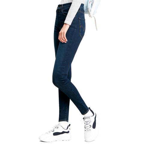 Levi's Indigo Mile High Super Skinny Stretch Jeans
