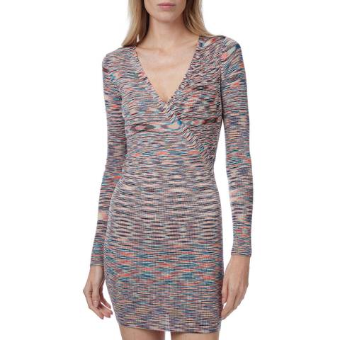 Missoni Multi Stripe Knitted Wool Blend Dress