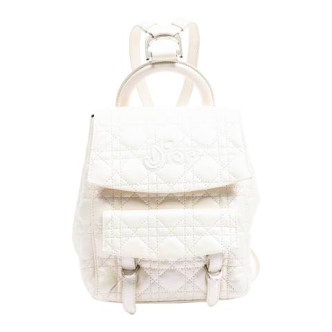 Dior White Small Stardust Backpack