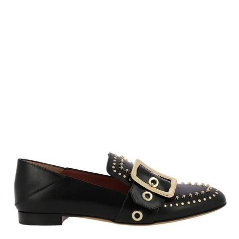 BALLY Black Leather Janelle-Suzy Loafers