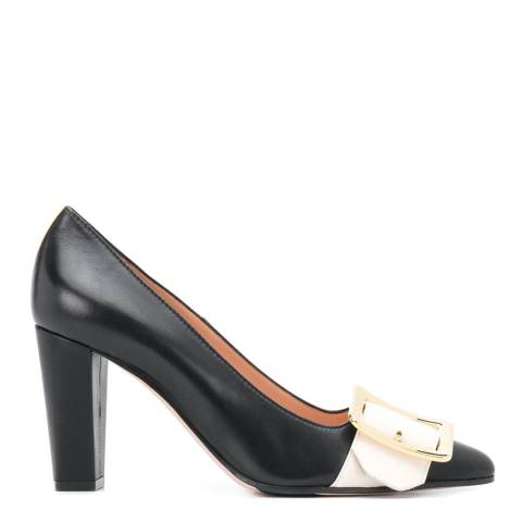 BALLY Wide Fit Black Leather Jacqueline 55 Courts