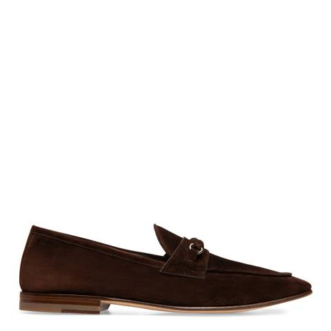 BALLY Wide Fit Brown Suede Edison Loafers