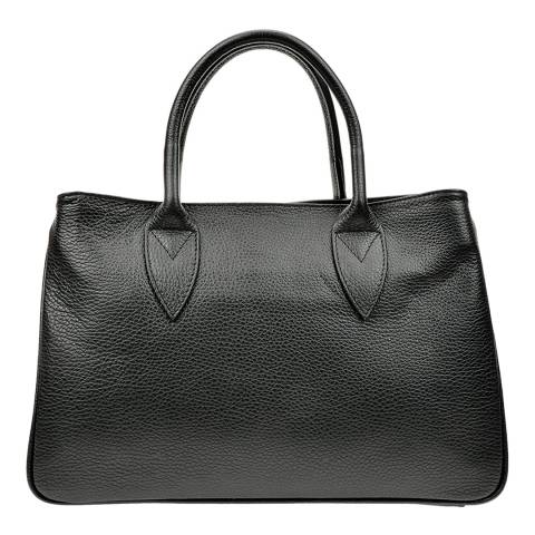 Anna Luchini Black Leather Handbag