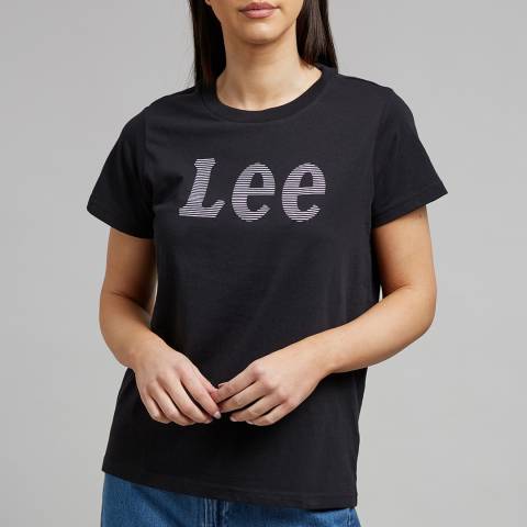 Lee Jeans Black Cotton T-Shirt