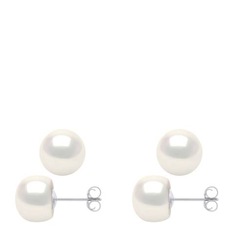 Atelier Pearls White Freshwater Pearl Stud Earrings