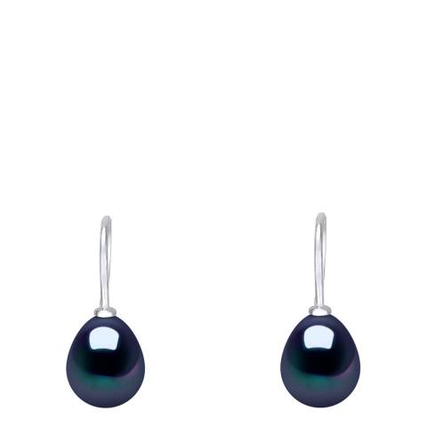 Atelier Pearls Black Freshwater Pearl Hook Earrings