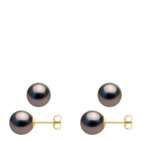 Atelier Pearls Tahiti Gold Freshwater Pearl Stud Earrings