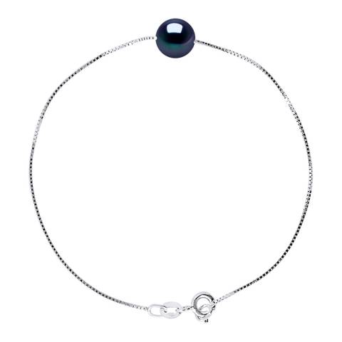 Atelier Pearls Black Single Real Freshwater Pearl Bracelet