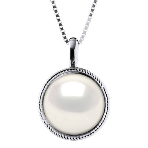 Atelier Pearls White Freshwater Pearl Pendant Necklace