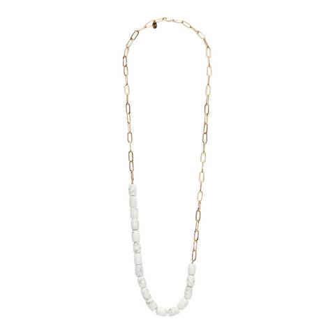 Claudie Pierlot Multicoloured Amarbre Gold-Tone Brass Necklace