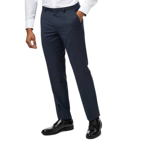 HUGO Blue Simmons Wool Blend Suit Trousers