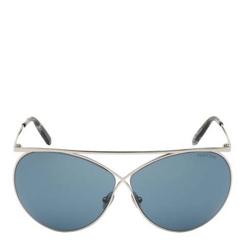Tom Ford Women's Tom Ford Silver/Blue Sunglasses 67mm