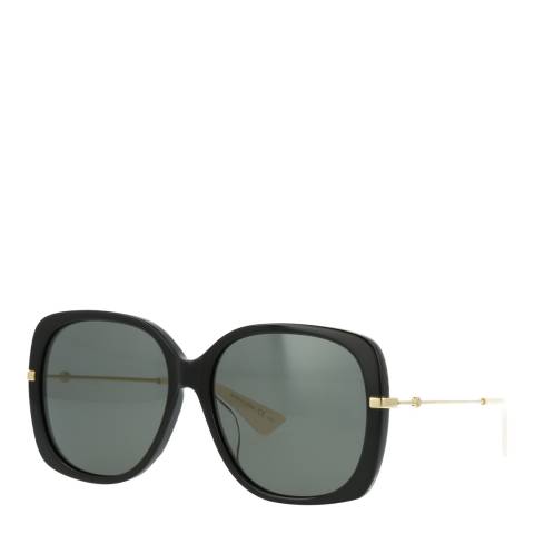 Gucci Women's Gucci Black/Gold Sunglasses 59mm