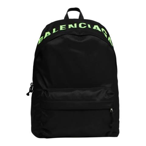 Balenciaga Black Nylon Balenciaga Wheel Backpack