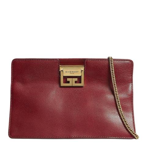 Givenchy Dark Pink Leather Givenchy Clutch Bag