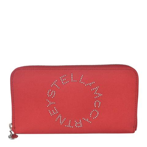 Stella McCartney Red Faux Leather Stella McCartney Continental Wallet