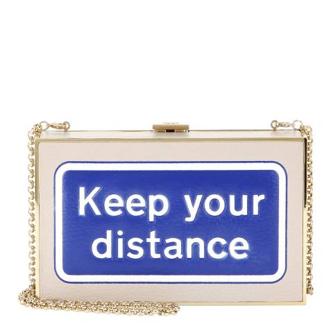 Anya Hindmarch Natural Keep Your Distance Box Clutch