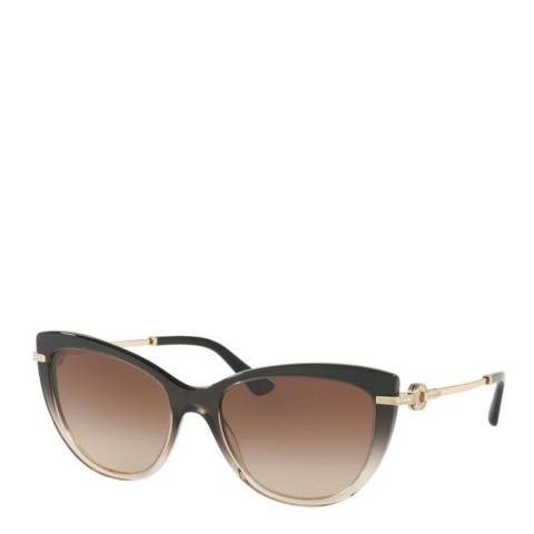 Bvlgari Women's Bvlgari Brown Sunglasses 55mm