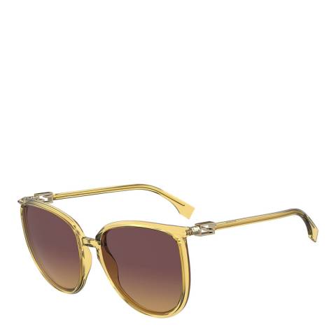 Fendi Women's Fendi Yellow/Purple Sunglasses 59mm