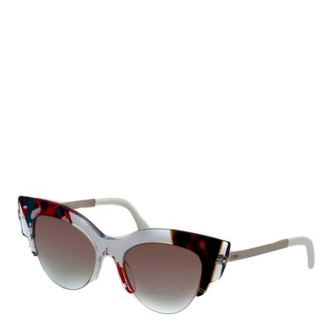 Fendi Women's Fendi Grey/Brown Sunglasses 50mm
