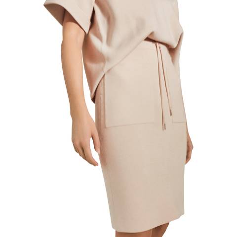 Reiss Blush Jia Knitted Co-ord Skirt