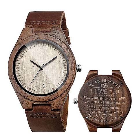 Stephen Oliver Casual Brown Quartz Leather Personalized Wrist Watch