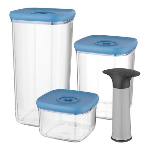 BergHOFF LEO 4pc set vacuum food containers