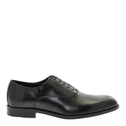 Testoni Black Leather Oxford Shoes