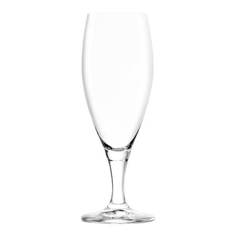 Stolzle Set of 4 CHARM Olly Smith Footed Beer Glass, 400ml