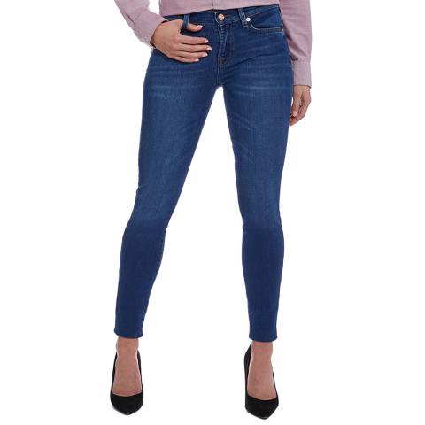 7 For All Mankind Blue The Skinny Stretch Jeans