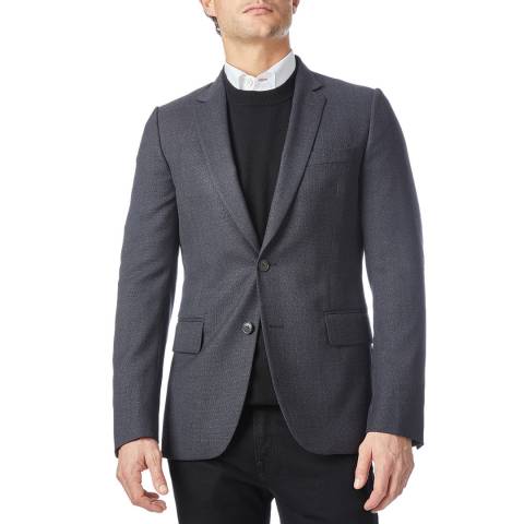 PAUL SMITH Grey Tailored Fit Two Button Wool Jacket