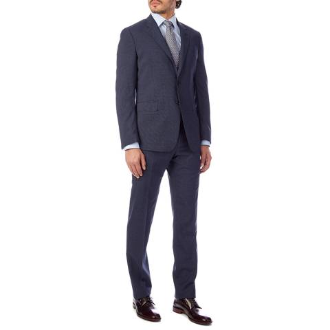 PAUL SMITH Navy Tailored Fit Wool Suit