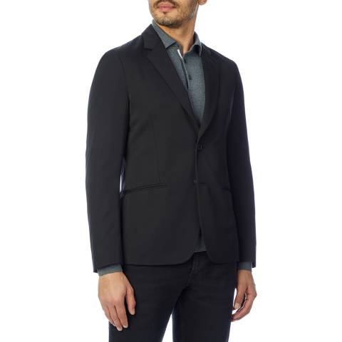 PAUL SMITH Black Tailored Fit Two Button Wool Jacket