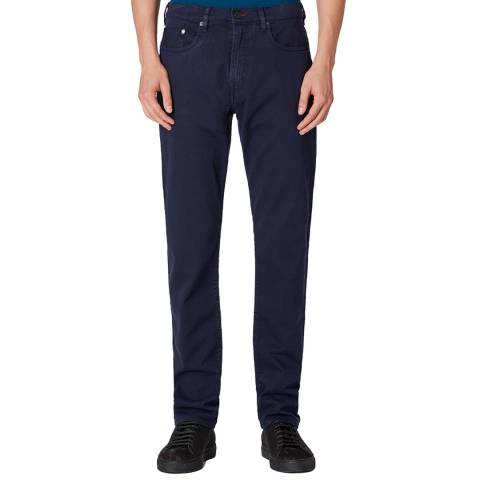 PAUL SMITH Navy Tapered Fit Stretch Jeans