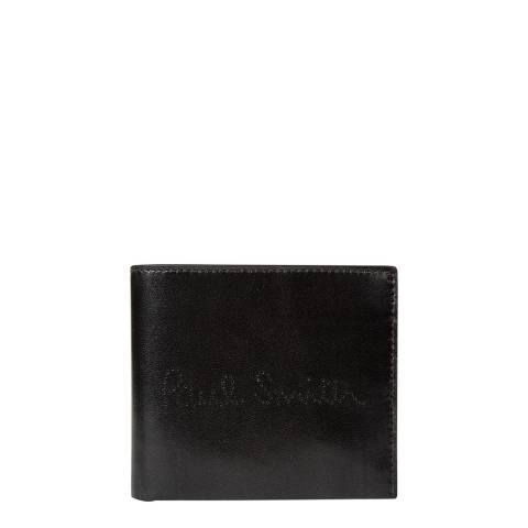 PAUL SMITH Black Embossed Bifold Wallet