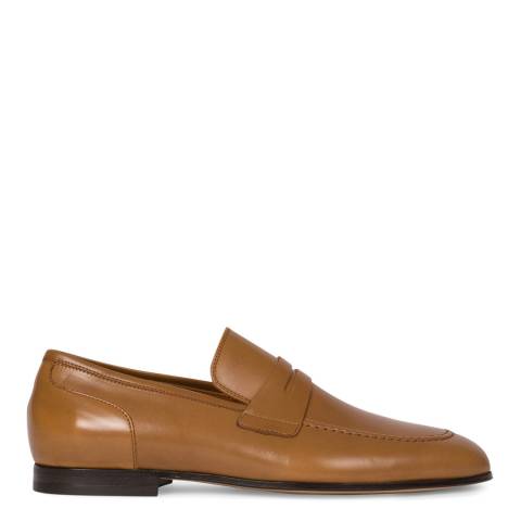 PAUL SMITH Tan Leather Chilton Loafers