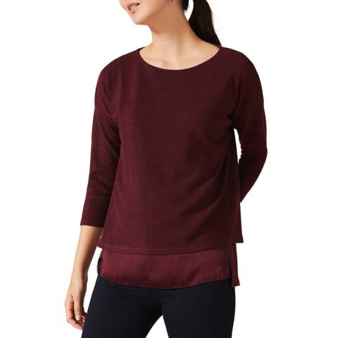 Phase Eight Red Ida Double Layer Top