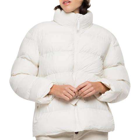 Replay Winter White Padded Turtleneck Jacket