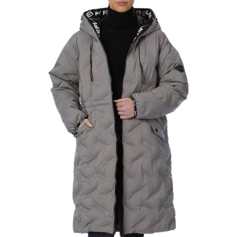 Replay Grey Quilted Coat