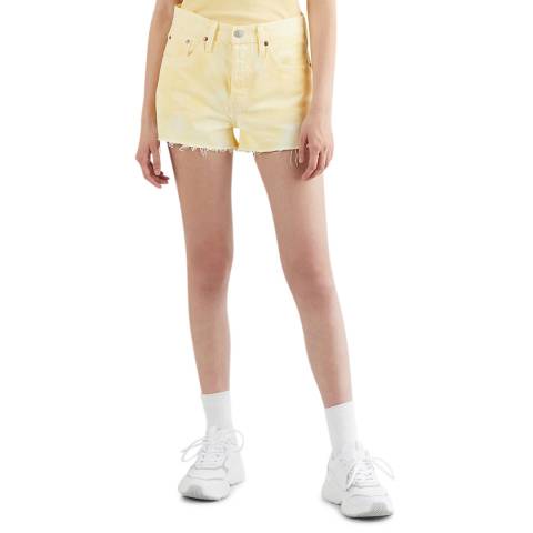Levi's Yellow 501® High Waisted Denim Shorts