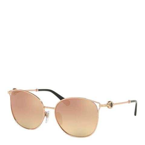 Bvlgari Women's Bvlgari Pink Gold Sunglasses 55mm