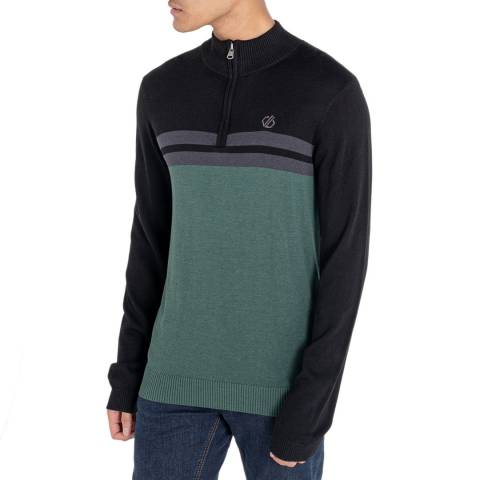 Dare2B Green/Black Half Zip Sweater