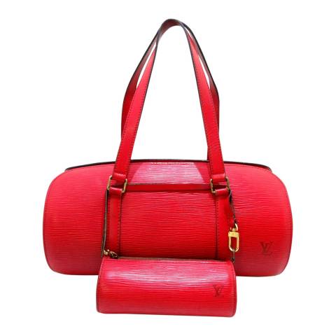 Louis Vuitton Vintage Red Sufflot Handbag