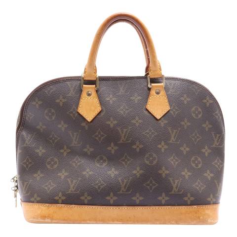 Louis Vuitton Vintage Brown Alma Shoulder Bag