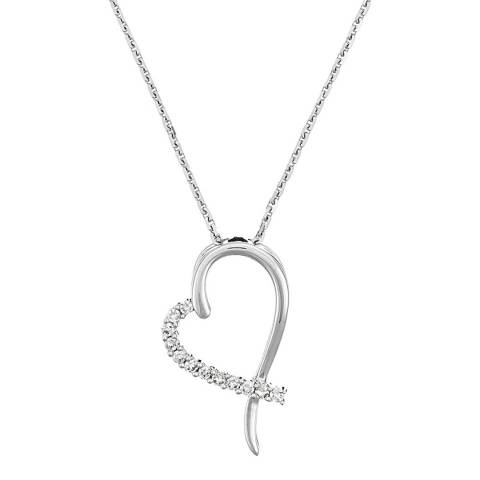Le Diamantaire Silver 'Tender Heart' Heart Shape Necklace