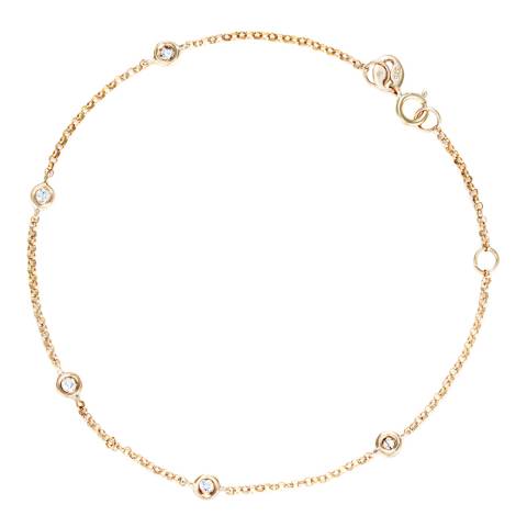 Le Diamantaire Gold Diamond Circle Linked Bracelet