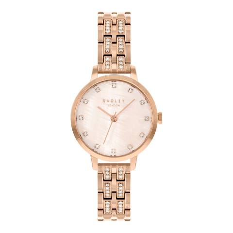 Radley Rose Gold Plated White Dial Watch