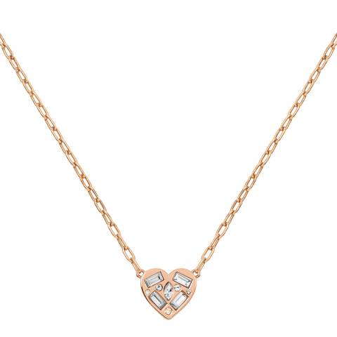 Radley Gold Plated Rock Crystal Heart Necklace