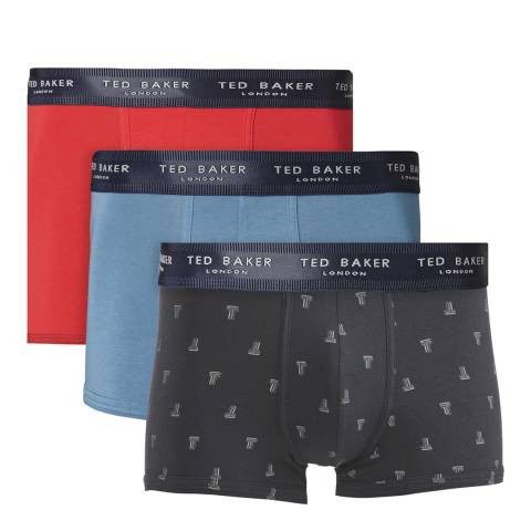 Ted Baker Multi 3-Pack Cotton Fashion Trunk